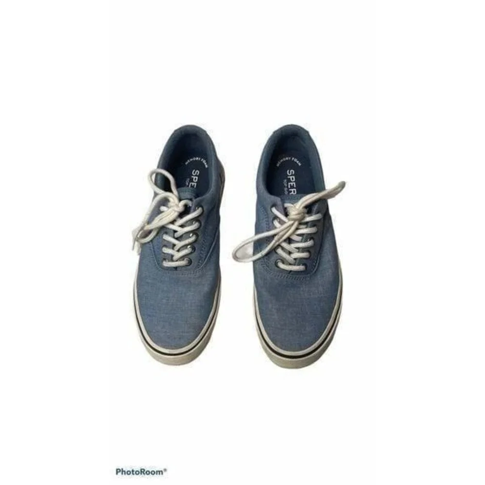 Sperry Chambray Top Slider Sneakers. 7.5